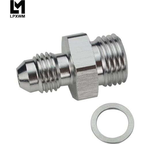 LPXWM- AN4-6AN Male To Straight Cut Male AN4-6AN Fittings Adaptor + Gasket LPXWM-SL920-04-06-071