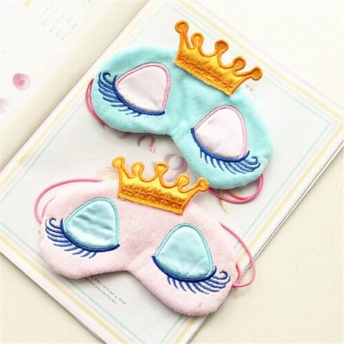 1pc Sleeping Mask Eyepatch Eye Cover Cotton Creative Lovely Cartoon for Eye Travel Relax Sleeping Aid Eye Patch Shading Eye Mask