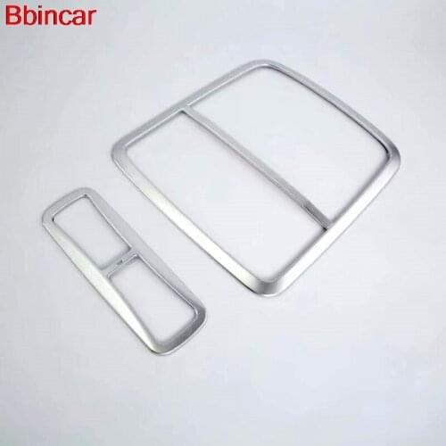 Bbincar ABS Matte Front + Rear Roof Reading Lights Lamps Cover Trim Car Interior Accessories 2pcs For Honda CRV CR-V 2017 2018