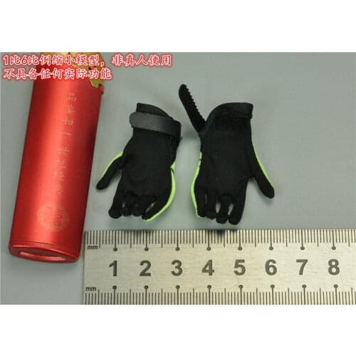 1/6th Soldier C Type Fluorescent Green Cloth Gloves Model