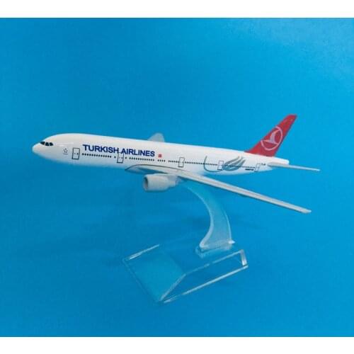 16cm plane model airplane model Turkish Airlines Boeing 777 aircraft model diecast metal airplanes model 1:400 Plane toy gift