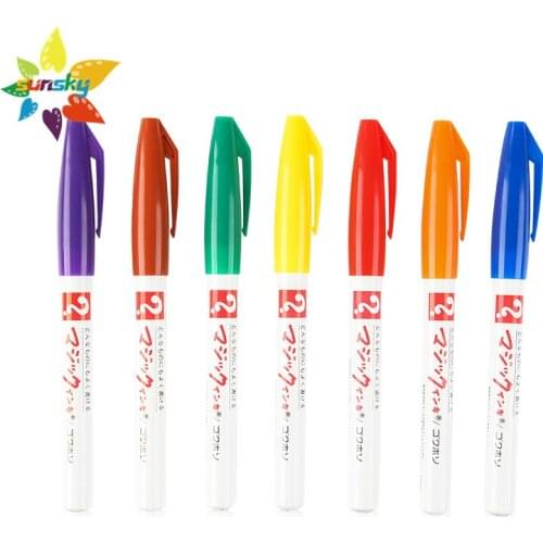 Original Nakabayashi 0.7 mm Oily marker double head thick and thin marking pen quick drying marker waterproof signature pen
