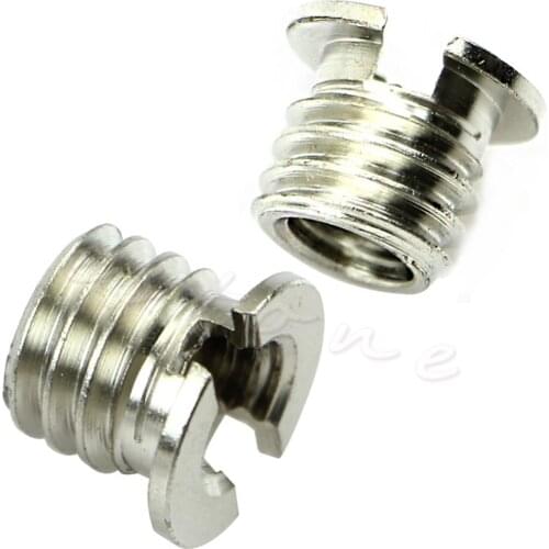 1Pc 1/4" To 3/8" Camera Adapter Screw Nut Connecting Tripod Converter Supports