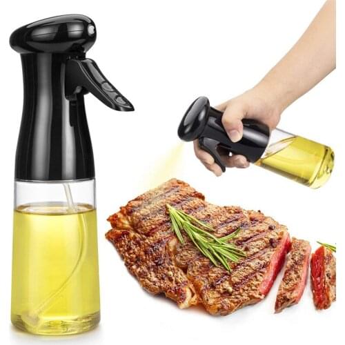 210ml Cooking Olive Oil Sprayer Peanut Oil Mist Air Fryer Sprayer Vinegar Mist Sprayer Barbecue Spray Bottle Baking BBQ Tool