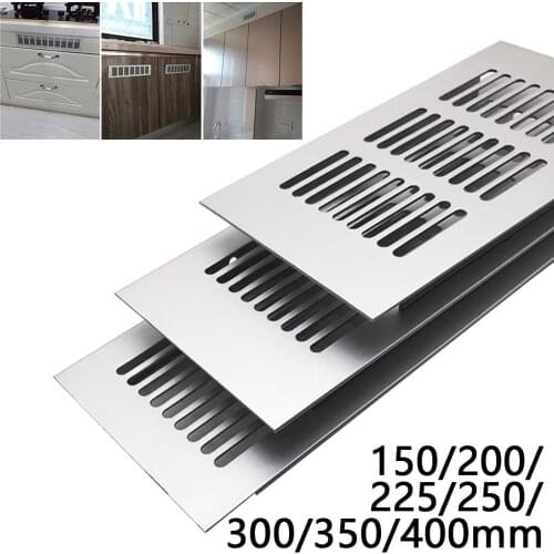 Ventilation Grille 80*150-400mm Grid Rectangle Aluminum Air Vent Furniture Shoe Closet Cabinet Ventilation Grille Cover
