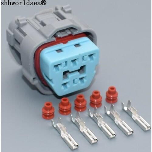 Shhworldsea 5 pin 2.2mm Car Modified Connector for Accord Oil/Fuel pump automotive plug auto wiring harness connector 6189-0618