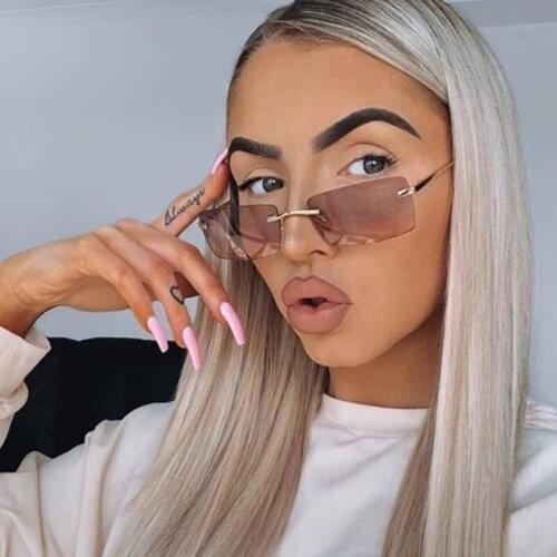 Fashion Ocean Color Square Sunglasses Women Brand Designer Retro Sun Glasses Female Rectangle Lens Vintage Small Oculos De Sol