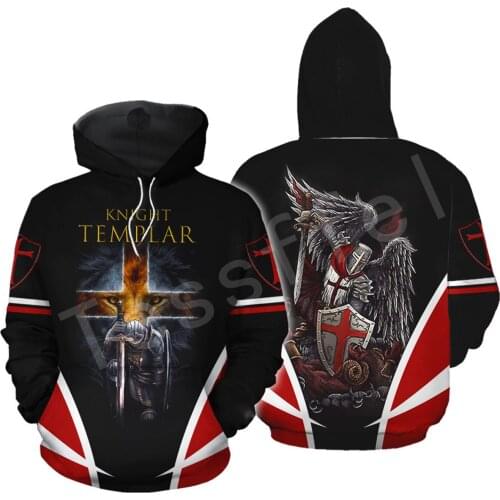 Tessffel Knight Templar cavalie 3D full Printed Hoodie/Sweatshirt/Jacket/Men Women HIP HOP fit colorful Harajuku style-13