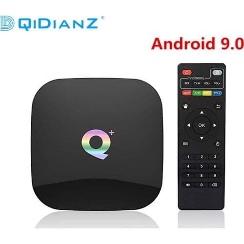 DQiDianZ Q PLUS Android 9.0 Smart TV Box 4GB RAM 32GB 64GB ROM Wifi 2.4GHz 6K H.265 Multimedia Player PK T95Q Qplus Set Top Box
