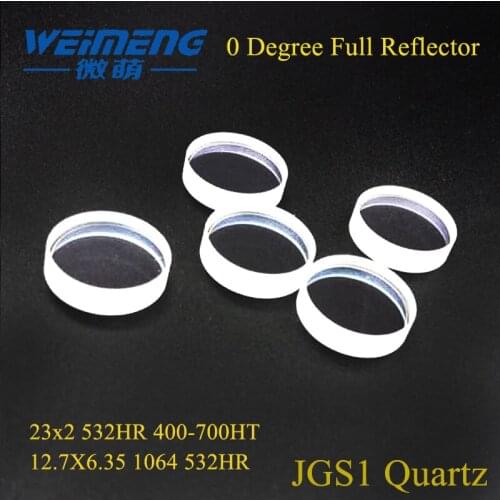 Weimeng 0 degree laser Reflective full reflective lens JGS1 quartz 23mm 12.7mm plano cutting welding marking machine