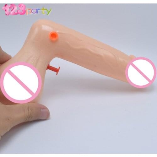 1Pc Willy Shape Water Pistol Gun Hen Night Prop Party Cheeky Bachelorette Fun Party Gift Tricky Water Toy Valentines Day Gift