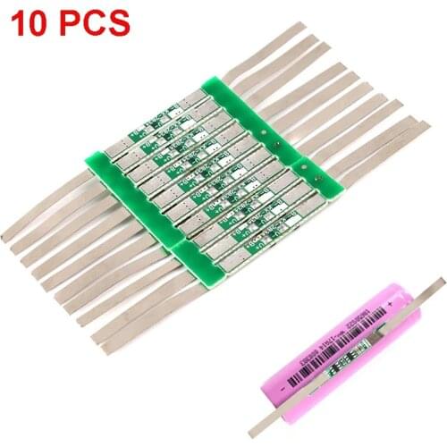 10 PCS 3.7V 3A Li-ion Lithium Battery 18650 Charger Over Charge Protection Board With Solder Belt