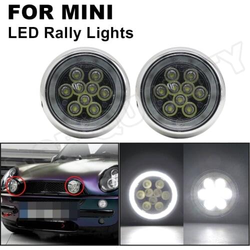 2Pcs For MINI LED Rally Lights LED DRL Daytime Running Driving Lamp For Mini Cooper R50 R52 R53 2001 2002 2003 2004 2005 2006