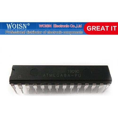 2pcs/lot ATMEGA8L-8PU ATMEGA8A-PU ATMEGA8-8PU ATMEGA8L-8 ATMEGA8L DIP-28 new original In Stock