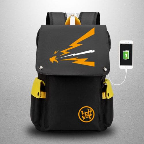 2020 Anime Kimetsu no Yaiba backpack Demon Slayer Bags Kamado Tanjirou Agatsuma Zenitsu cosplay Oxford Bag for men women