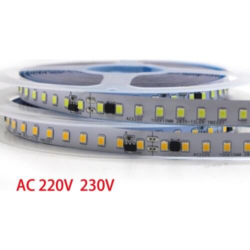 5m AC 220V 230V 240V SMD 2835 120LED/m LED Strip string Light With IC TV Backlights White / Warm White / Green / Red / Blue