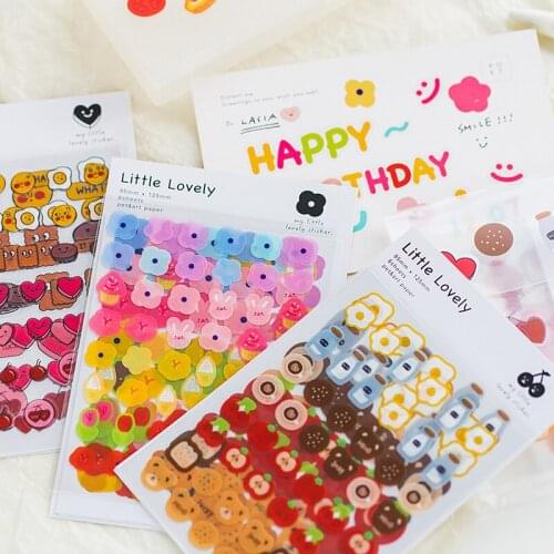 6pcs/1lot Kawaii Stationery Stickers Candy Kind of cute Diary Decorative Mobile Stickers Scrapbooking DIY Craft Stickers