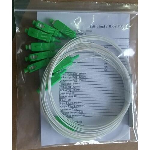 Free shipping 20pcs 1X8 PLC Splitter/Fiber Optic PLC spliter/Planar Lightwave Circuit Splitter SC/APC