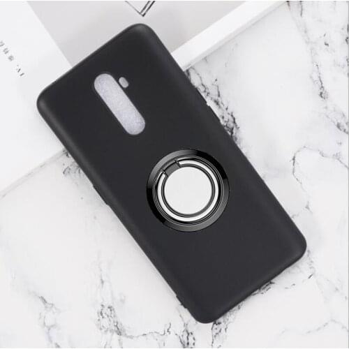For OPPO Reno Ace Back Ring Holder Bracket Phone Case Cover Phone TPU Soft Silicone Cases for OPPO Realme X2 Pro 6.5"