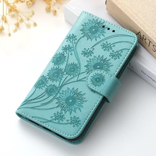 Flip Leather Phone Case For Redmi Note 9T 9 9S Pro Max 9A 9C Fundas Wallet Card Holder Stand Book Cover 3D Sun Flower Coque Capa