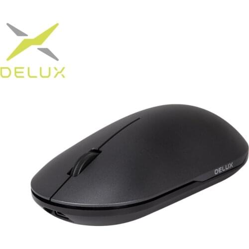 Delux M399DB Bluetooth Wireless Mouse Type-C + USB 2.4Ghz Dual mode Receiver Rechargeable Slient Click Mice For Pad Computer