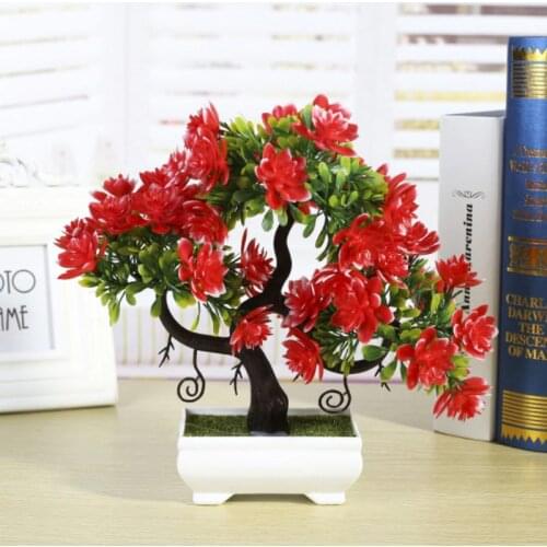 Artificial Plants Emulate Bonsai Wedding Decorative Artificial Flowers Fake Pot Plants