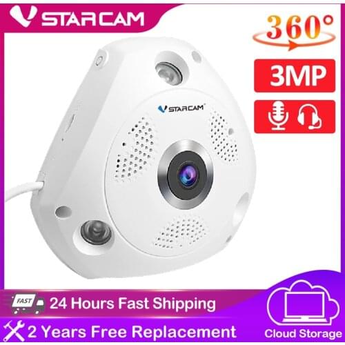 Vstarcam 360 Camera IP 3MP Fish Eye Panoramic 1080P WIFI CCTV 3D VR Video IP Cam Micro SD Card Audio Remote Home Monitoring C61S