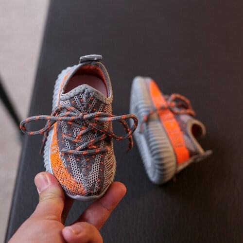 2021 Spring Baby Shoes Boy Girl Breathable Knitting Mesh Toddler Shoes Fashion Infant Sneakers Soft Comfortable Child Shoes