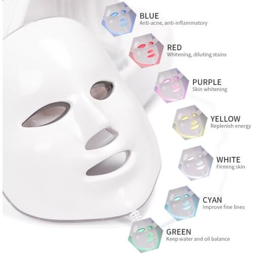 7 In 1 Water Oxygen Jet Peel Dermabrasion Hydra Machine Clean Skin Care Mask BIO Light RF Vacuum Face LED Light Beauty Devices