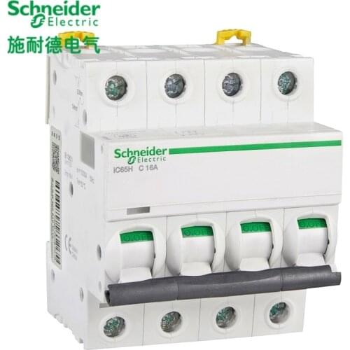 Schneider electric Mini Circuit Breaker iC65H 4p C type 1A - 63A 10kA MCB A9F28401-A9F28463