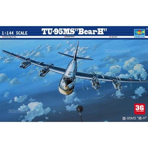 Trumpeter model scale model 1/144 scale aircraft 03904 RUSSIAN Tu-95MS BEAR H assembly model kits scale airplane model kit