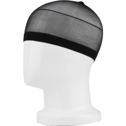 2pcs/lot High Quality Reusable Wig Cap Stretchable Elastic Hair Net Snood Wig Cap Hairnet Hair Mesh Suitable for Men& Women