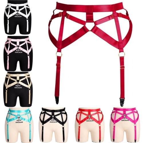 Stocking Goth Sexy Bondage Leg Harness Garter Belts Punk Body Harness Belt For Women Lingerie Erotic Thigh Straps Suspenders