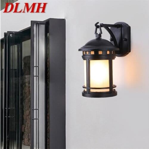 DLMH Outdoor Retro Wall Lamp Classical Sconces Light Waterproof IP65 LED For Home Porch Villa