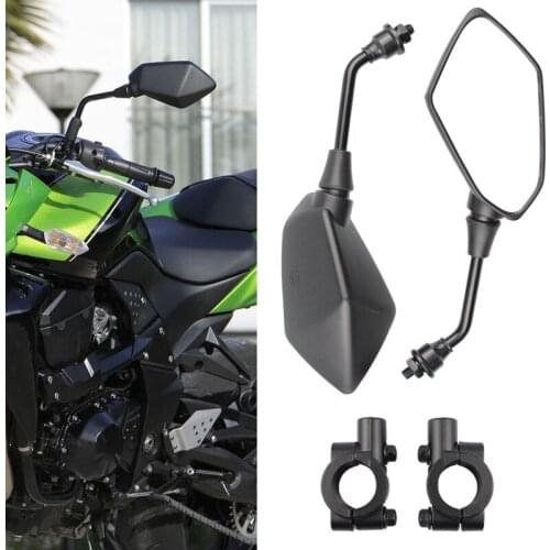 Universal 8/10mm Motorcycle Rearview Mirrors Black Scooter Moto Side Mirrors FOR klx 250 fz 25 cf moto x8 jawa 50 vespa 125 nmax