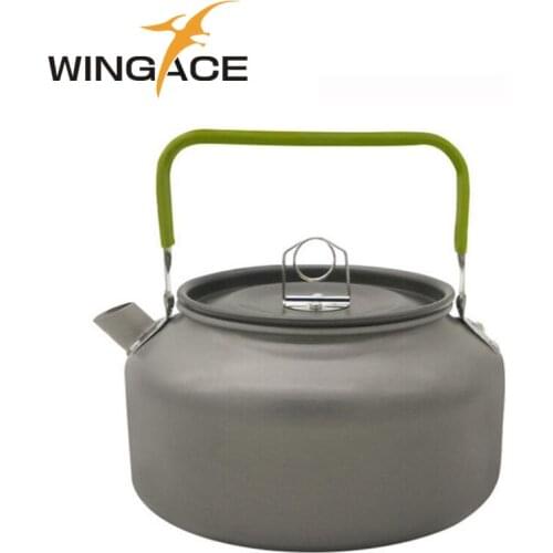 WINGACE 0.8L 1.2L Hiking Outdoor Kettle Aluminum Alloy Coffee Pot Ultralight Portable Tea Pot Camping Picnic Water Kettle