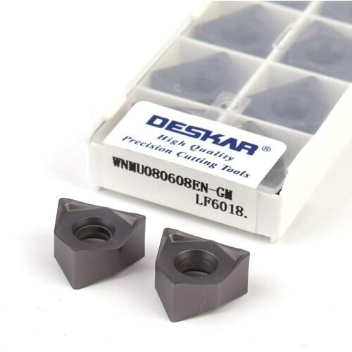 WNMU080608EN-GM LF6018 Hexagon Fast feed Milling Cutting Cutter Carbide Inserts CNC Lathe Turning Tool Parts For Stainless Steel