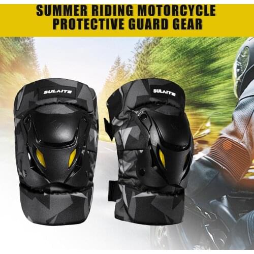 4pcs Motorcycle Protective Knee Pads + Elbow Pads Riding Protective Gears Knee Brace Pads Protector Guards Knee Pads
