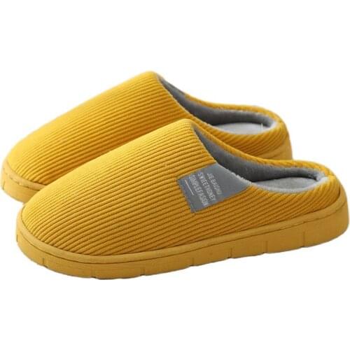 New Women Flip Flops Unisex Warm Plush Slippers Winter 2021 Male Slides Slip On Sandals Casual Wedge Shoes Cheap