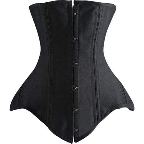 Women Sexy Corset Top Overbust Bustier Gothic Clothes Steampunk Corsets Steel Boned Hourglass Body Shaper Plus Size Corselet