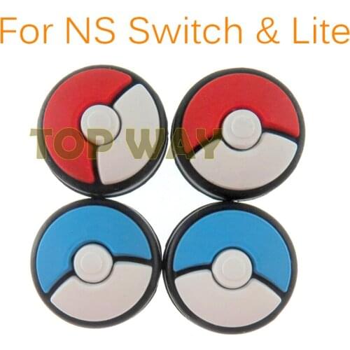500pcs Pokeball Thumb Stick Grip Cap Joystick Cover For Nintend Switch Lite NS JoyCon Controller Thumbstick Case