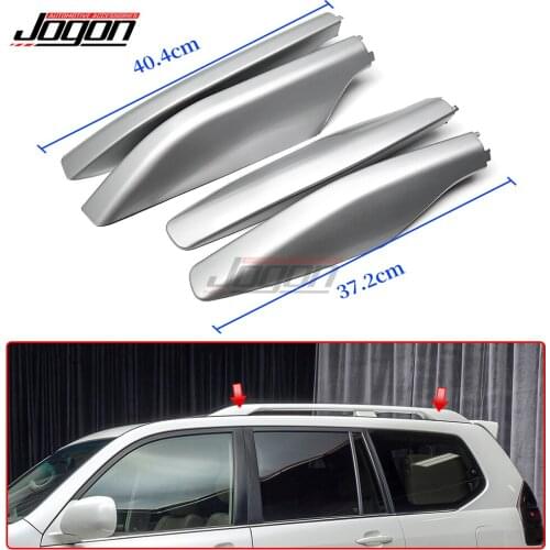 Luggage Roof Rack Bar Rail End Protection Cover Shell Trim For Lexus GX470 For Toyota Prado FJ120 2003-2009 Replace Accessories