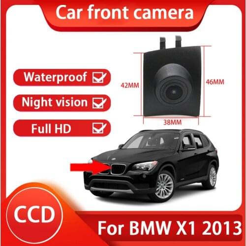 CCD Full HD High Quality Waterproof Car Front View Camera Night Vision 170 Wide Degrees Logo Embedded Fit For BMW X1 2013