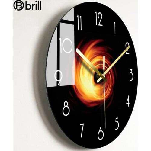 Glass Clocks Wall Office Home Decor Luxury Silent Wall Clock Living Room Creative Wall Watches Home Decor Reloj De Pared Grande