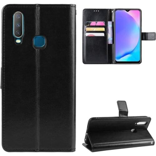 For Vivo Y17 Case Luxury Leather Flip Wallet Phone Case for Vivo Y15 Y3 Case Stand Function Card Holder