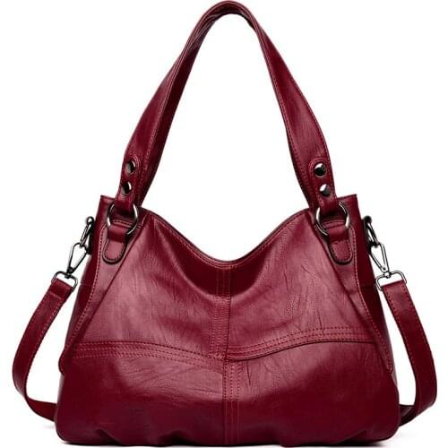 Women Handbag Large Capacity Leather Messenger Bags Designer High Quality Big Tote Crossbody Bags For Women Luxury Shoulder Bag