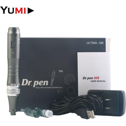 Dr pen Ultima M8 Wireless Derma Pen For Meso Microneedle Therapy Eyebrow Makeup AMTS With 10pcs Cartridges Needles Dr.pen M8