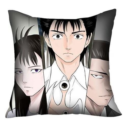 Hobby Express Anime Square Pillow Cover Dakimakura Cushion Case Anime Parasyte Kana, Shinichi, Gotou GZFONG32