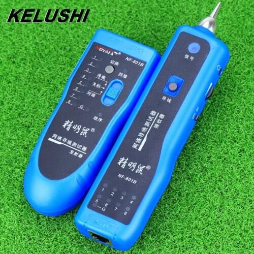 KELUSHI Network RJ11 RJ45 lan wire tracker Fault locator and cable tester LAN Cable Tester NF-801B