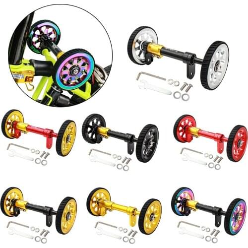 Alloy Easy Pushing Wheel Easywheel With Extension Rod For Brompton Folding Bike Bicycle Cycling Accessories Equipment